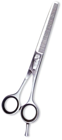 Professional Thinning Scissor. One Blade Teeth and One Blade Razor. Mirror Finish. Professional Thinning Scissor. One Blade Teeth and One Blade Razor. Mirror Finish.