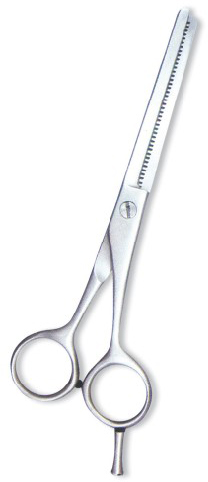Professional Thinning Scissor. One Blade Teeth and One Blade Razor. Satin Finish. Professional Thinning Scissor. One Blade Teeth and One Blade Razor. Satin Finish.
